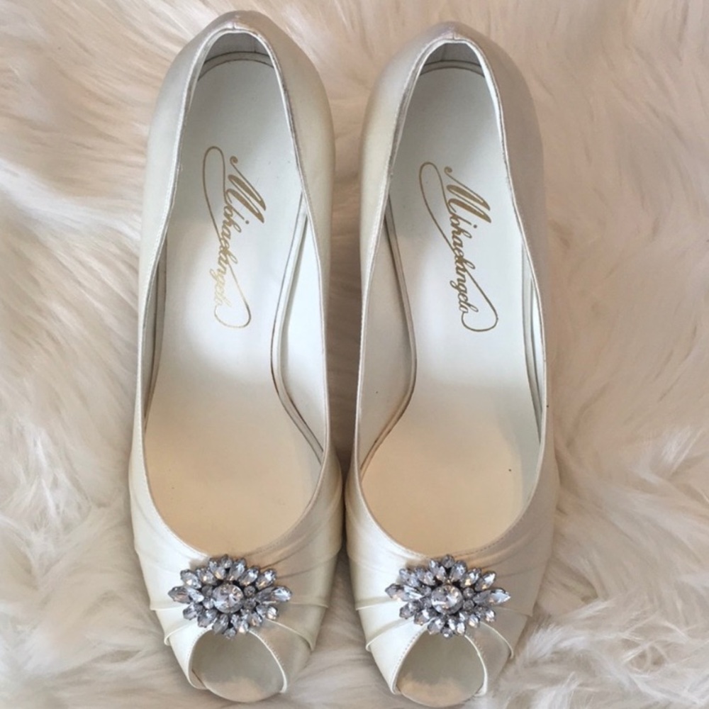 Ivory wedding heels